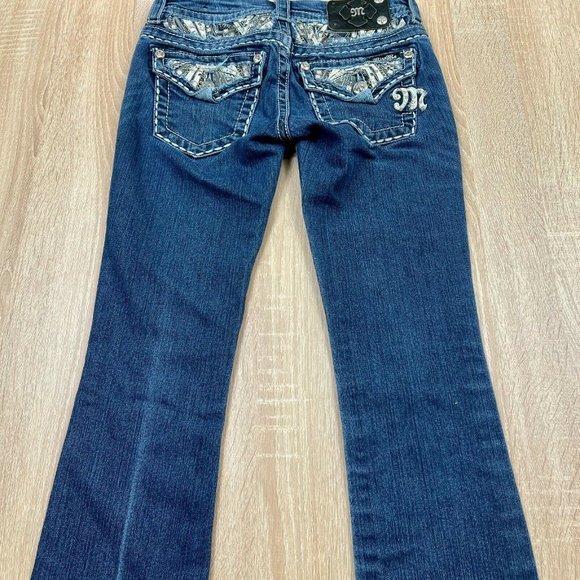 Miss Me Signature Low Rise Slim Bootcut Jeans 24 - Picture 6 of 10